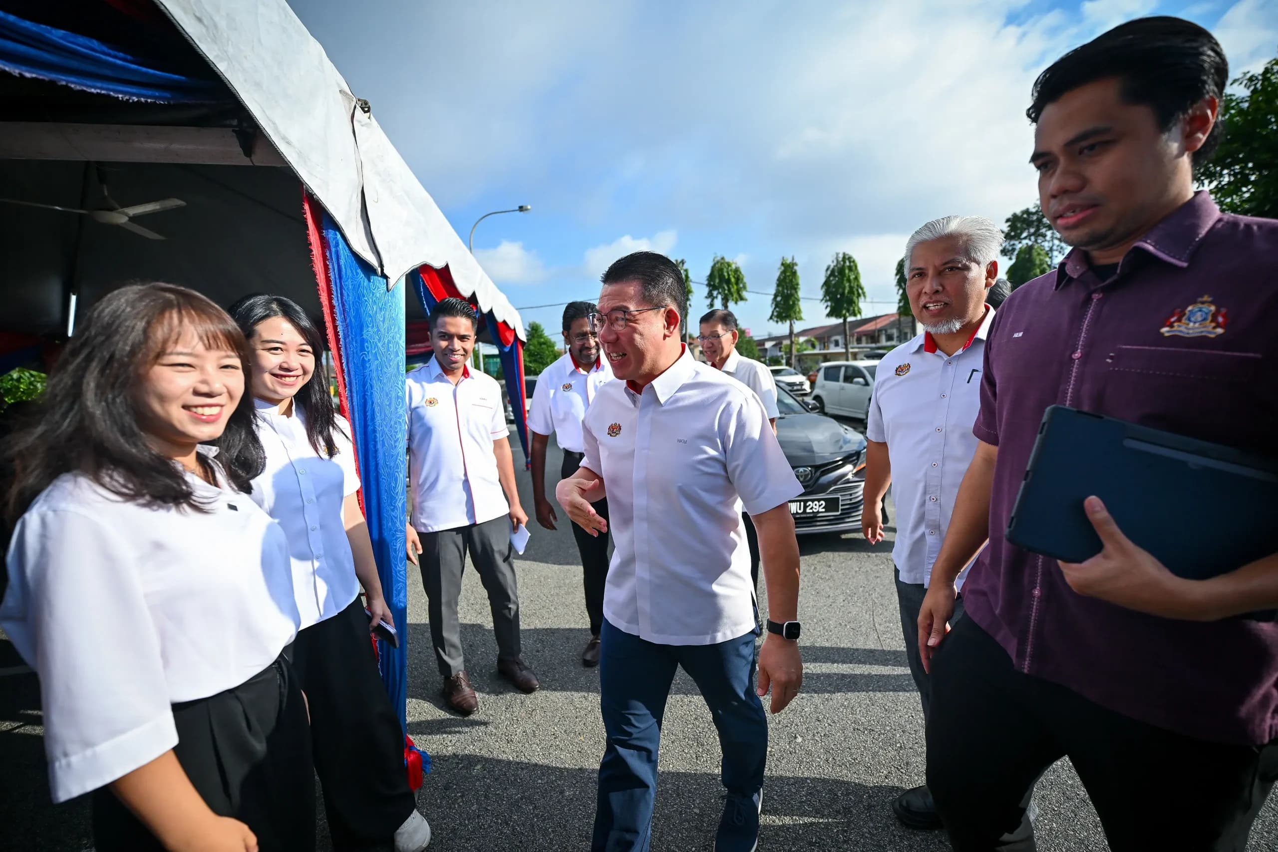Lawatan ke Kerja Menaik Taraf Pasar Johor Jaya — Nga Kor Ming — Photo 1: Lawatan ke Kerja Menaik Taraf Pasar Johor Jaya