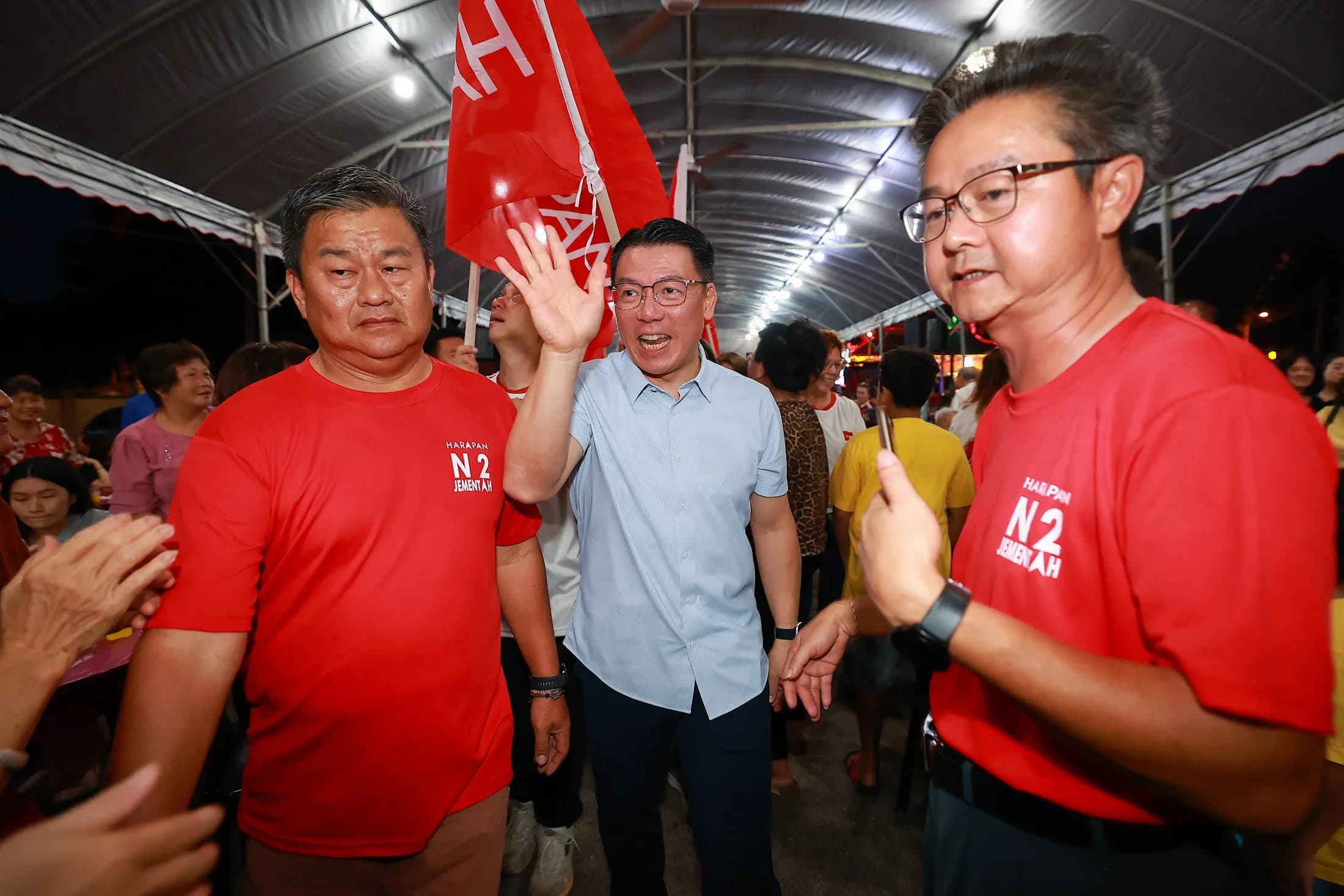 Ceramah PRN di Pekan Jementah — Nga Kor Ming — Photo 1: Ceramah PRN di Pekan Jementah