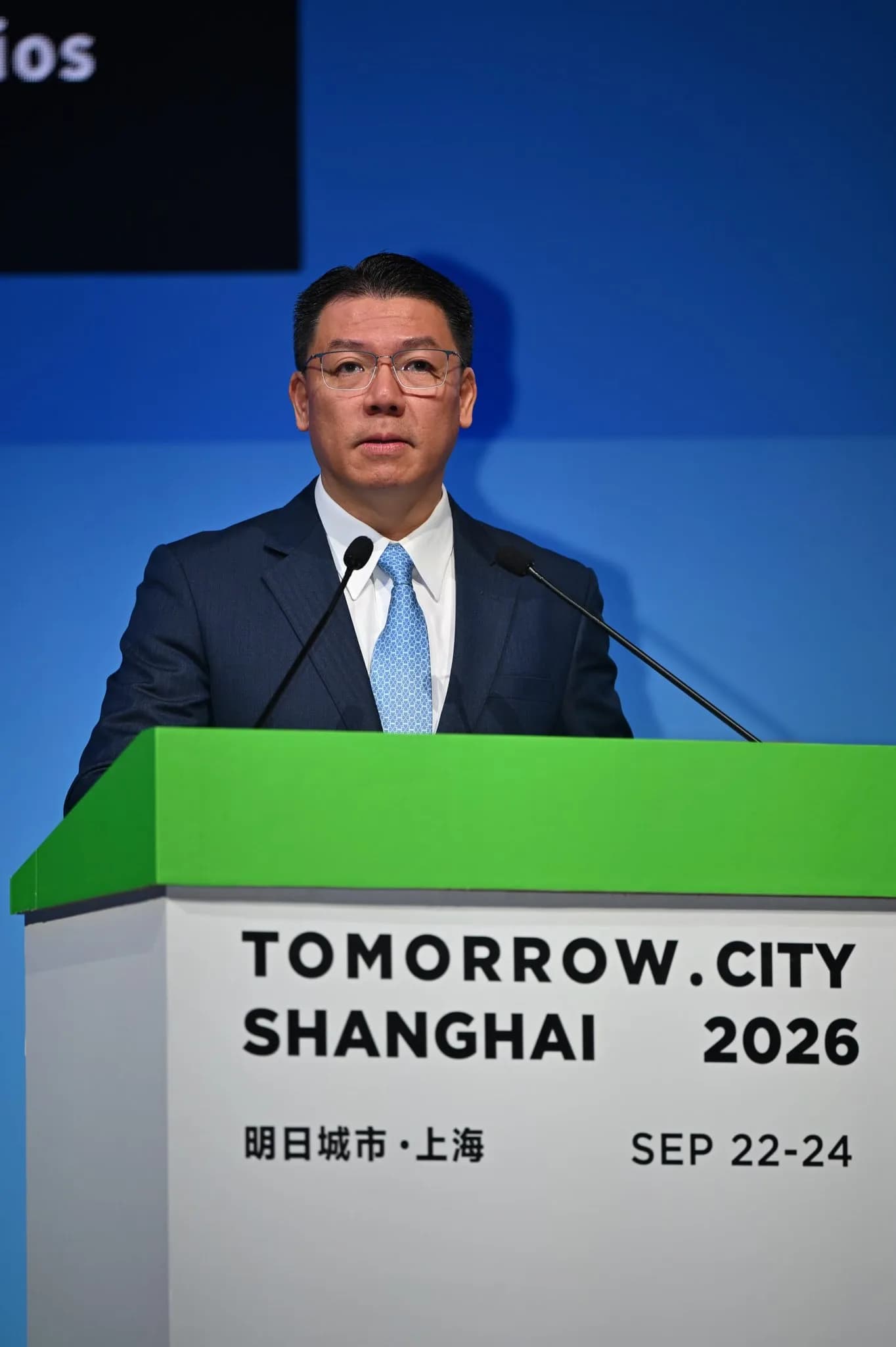 Delivering keynote address at “Tomorrow City.Shanghai 2026” organised by smart city world expo.